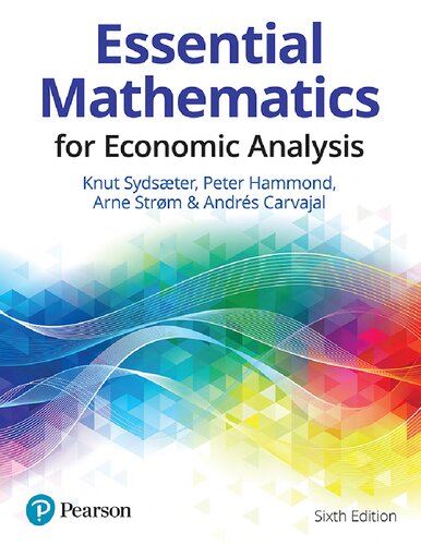 Essential Mathematics for Economic Analysis