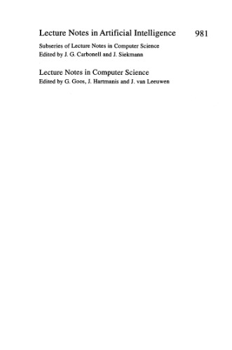 KI-95: Advances in Artificial Intelligence: 19th Annual German Conference on Artificial Intelligence Bielefeld, Germany, September 11–13, 1995 Proceedings