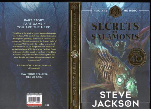 Fighting Fantasy Gamebook  Secrets of SalaMonis 40th Anniversary edition