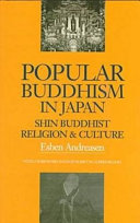 Popular Buddhism in Japan: Shin Buddhist Religion and Culture