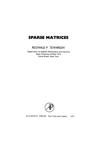 Sparse Matrices 