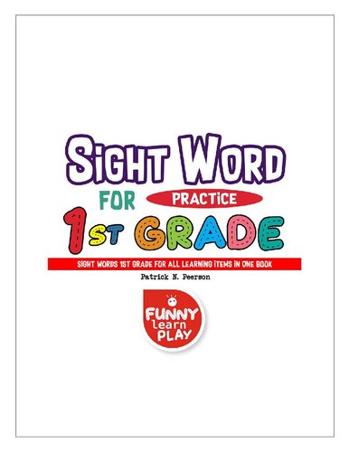 Sight Words 1st Grade