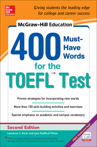 McGraw-Hill Education 400 Must-Have Words for the TOEFL