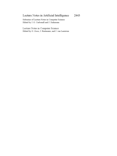 Artificial Intelligence: Methodology, Systems, and Applications: 10th International Conference, AIMSA 2002 Varna, Bulgaria, September 4–6, 2002 Proceedings