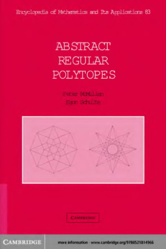 Abstract regular polytopes