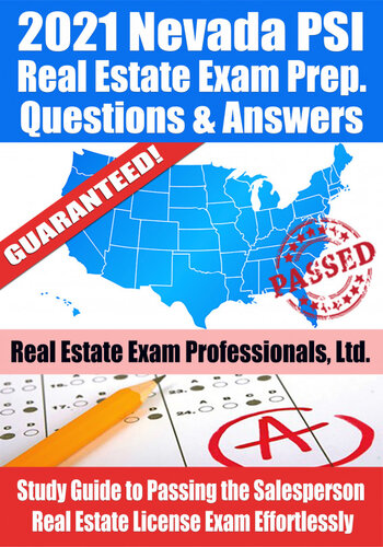 2021 Nevada PSI Real Estate Exam Prep Questions & Answers: Study Guide to Passing the Salesperson Real Estate License Exam Effortlessly