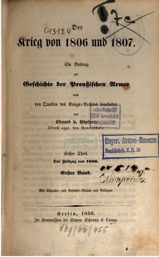 Der Feldzug von 1806