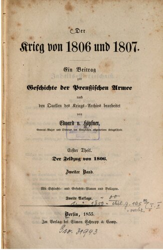 Der Feldzug von 1806