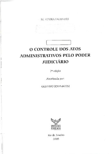 O controle dos atos administrativos pelo poder judiciário