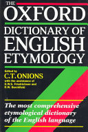 The Oxford Dictionary of English Etymology