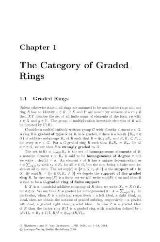 Methods of Graded Rings