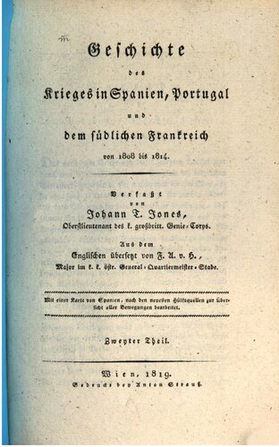 Geschichte des Krieges in Spanien, Portugal und im südlichen Frankreich von 1808 bis 1814