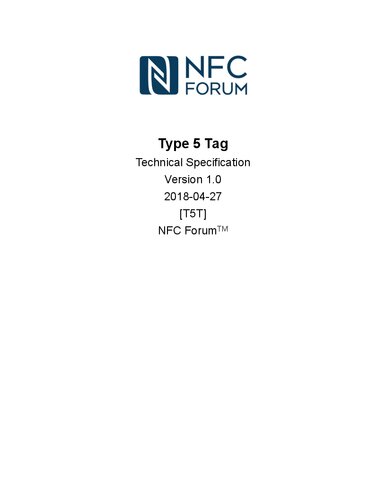 NFC Type 5 Tag Technical Specification