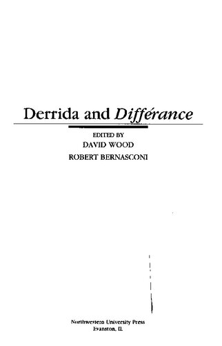 Derrida and Différance