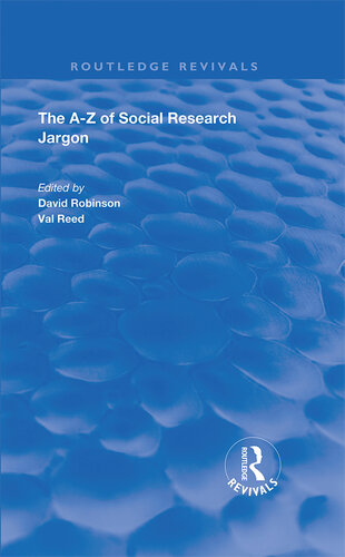 The A–Z of Social Research Jargon