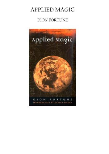 Applied Magic and Aspects of Occultism