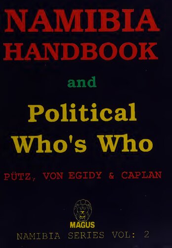 Namibia Handbook and Political Who's Who