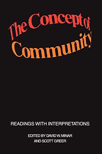 The Concept of Community: Readings with Interpretations