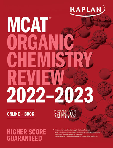 MCAT Organic Chemistry Review 2022-2023: Online + Book (Kaplan Test Prep)