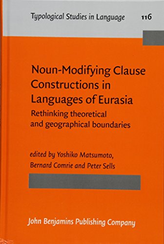 Noun-Modifying Clause Constructions in Languages of Eurasia