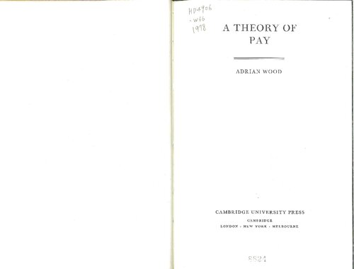 A Theory of Pay