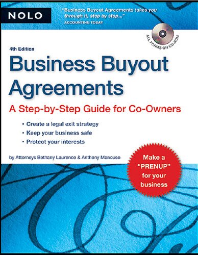 Business Buyout Agreements: A Step-by-Step Guide for Co-Owners [with CD-ROM]