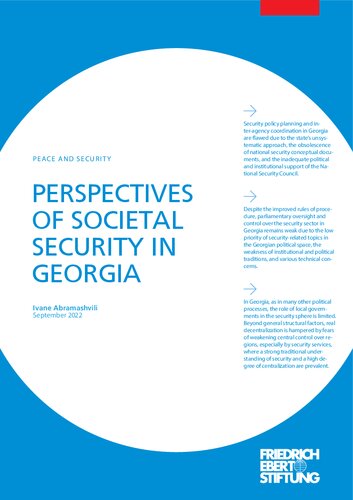 PERSPECTIVES OF SOCIETAL SECURITY IN GEORGIA