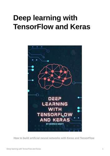 Deep learning with TensorFlow and Keras