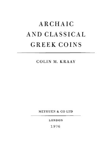 Archaic and classical Greek coins