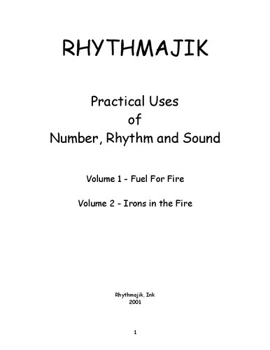 Rhythmajik, Practical Uses of Number, Rhythm and Sound