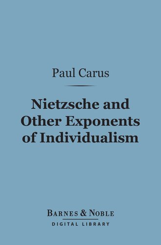 Nietzsche and Other Exponents of Individualism