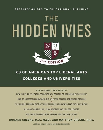 Hidden Ivies, The, EPUB: 63 of America's Top Liberal Arts Colleges and Universities