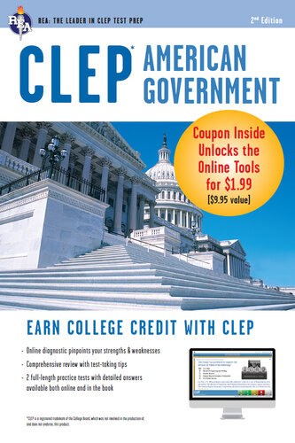 CLEP American Government w/ Online Practice Exams