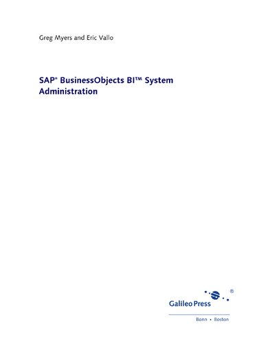 SAP BusinessObjects BI System Administration