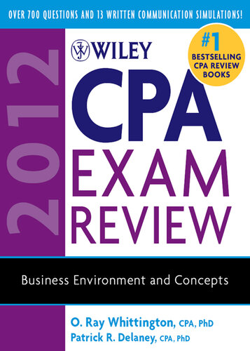 Wiley CPA Exam Review 2012, Business Environment and Concepts