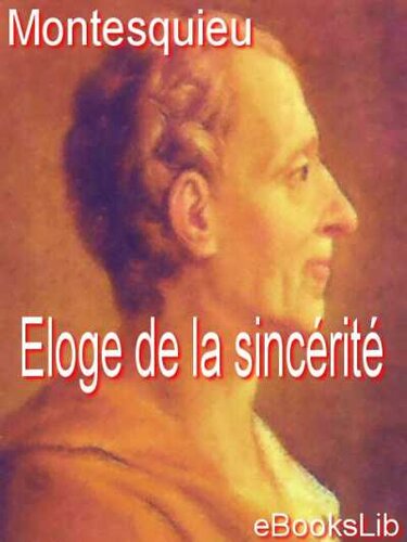 Eloge de la sincérité