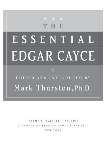 The Essential Edgar Cayce