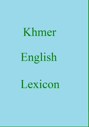 Khmer english lexicon