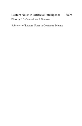 AI 2005: Advances in Artificial Intelligence: 18th Australian Joint Conference on Artificial Intelligence, Sydney, Australia, December 5-9, 2005, Proceedings