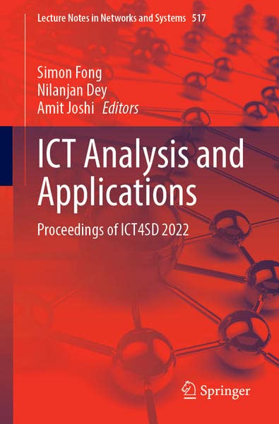 ICT Analysis and Applications: Proceedings of ICT4SD 2022