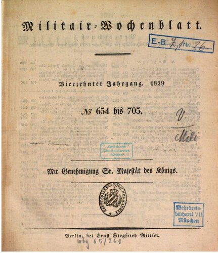 Militär-Wochenblatt