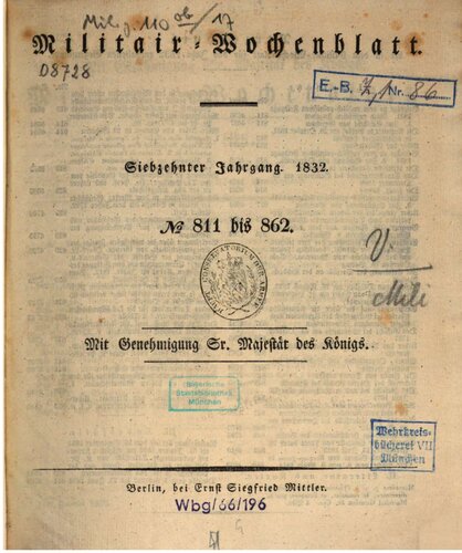 Militär-Wochenblatt