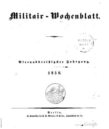 Militär-Wochenblatt