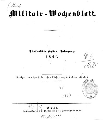 Militär-Wochenblatt