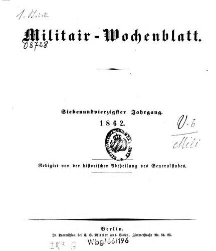 Militär-Wochenblatt