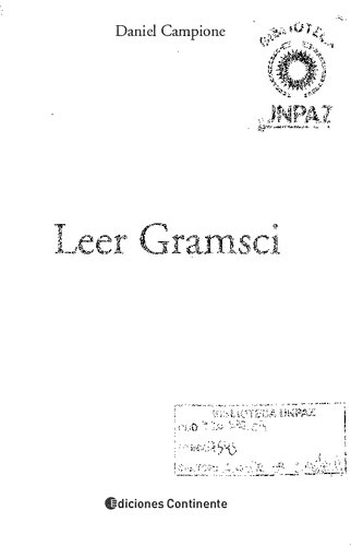 Leer Gramsci