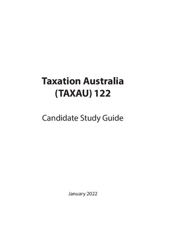 Taxation Australia