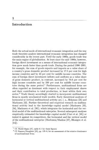 International Trade and Multinational Activity. Heterogeneity of Firms, Incentives for Foreign Direct Investment, and International Business Cycle Dynamics