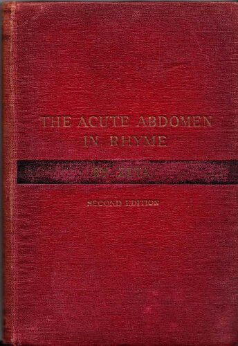 Acute Abdomen In Rhyme