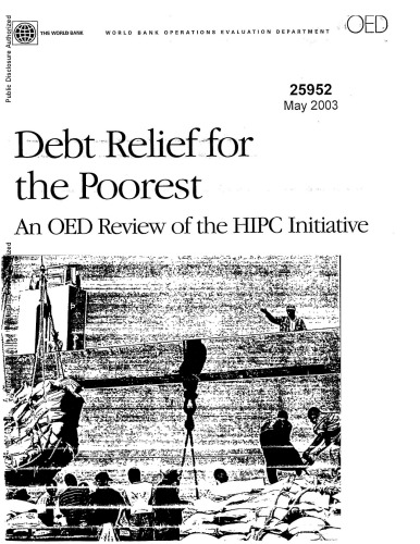 Debt Relief for the Poorest: An Oed Review of the Hipc Initiative